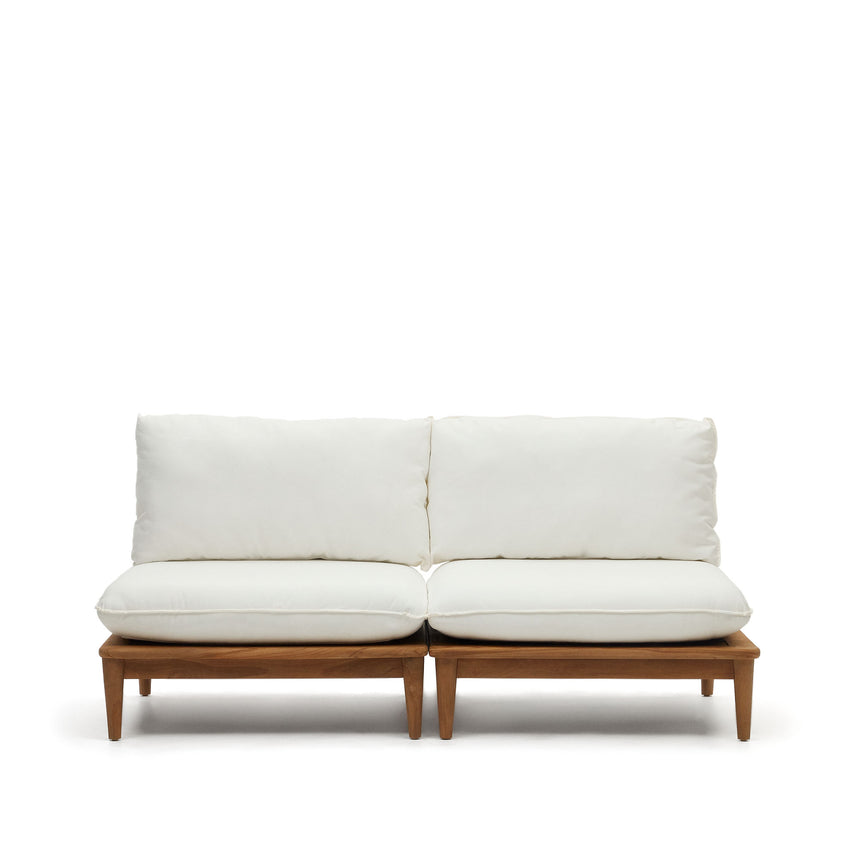 Portitxol Set aus 2 modularen Sesseln aus massivem Teakholz - ZEN ZONE Furniture