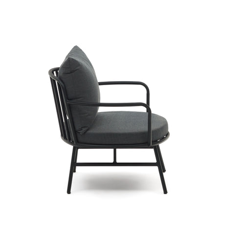 Bramant Sessel aus Stahl mit schwarzem Finish - ZEN ZONE Furniture