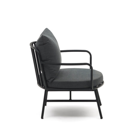 Bramant Sessel aus Stahl mit schwarzem Finish - ZEN ZONE Furniture