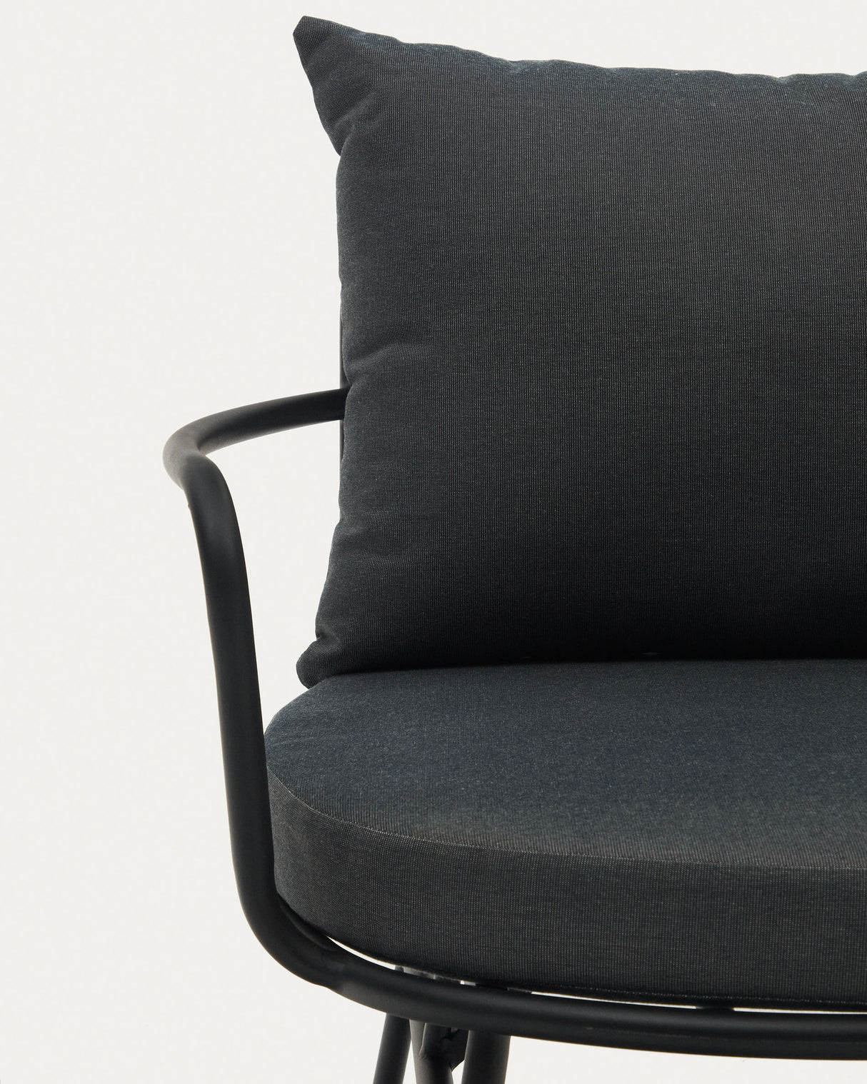 Bramant Sessel aus Stahl mit schwarzem Finish - ZEN ZONE Furniture