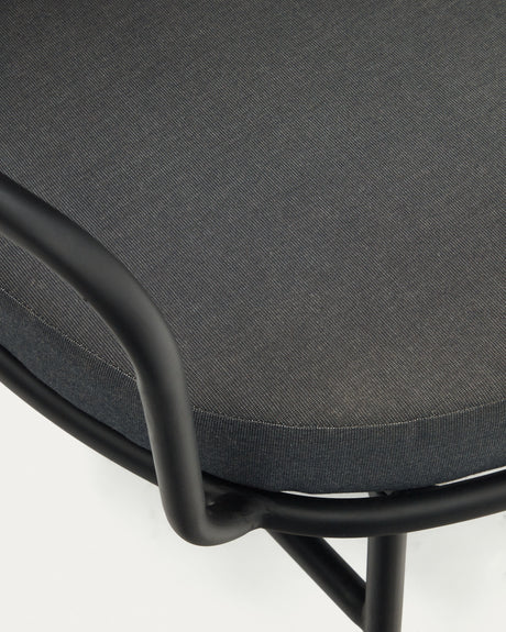Bramant Sessel aus Stahl mit schwarzem Finish - ZEN ZONE Furniture
