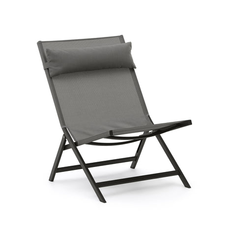 Canutells Klappstuhl aus Aluminium mit dunkelgrauem Finish - ZEN ZONE Furniture