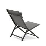 Canutells Klappstuhl aus Aluminium mit dunkelgrauem Finish - ZEN ZONE Furniture
