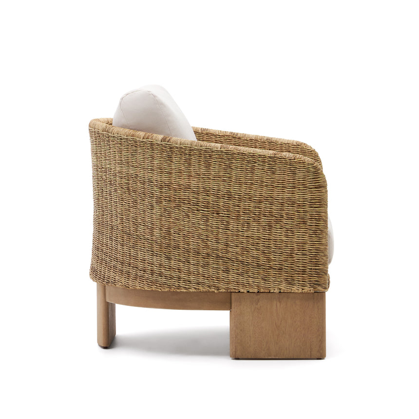 Xoriguer Sessel aus synthetischem Rattan und massivem Eukalyptusholz 100 % FSC - ZEN ZONE Furniture
