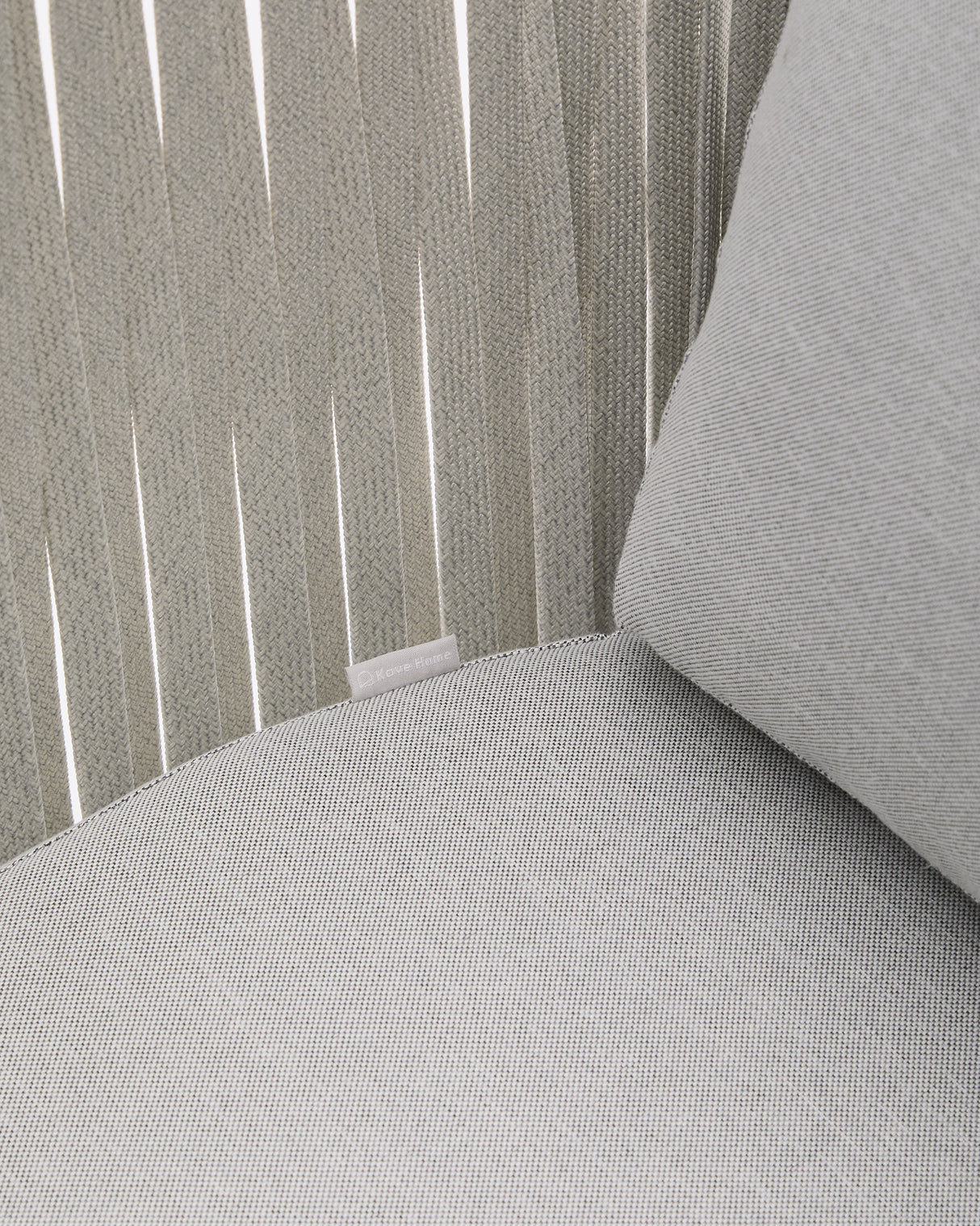 Outdoor-Sessel Saconca aus Seil und grau verzinktem Stahl