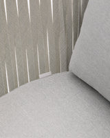 Outdoor-Sessel Saconca aus Seil und grau verzinktem Stahl