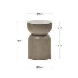 Garbet runder Beistelltisch aus Zement Ø 32 cm - ZEN ZONE Furniture