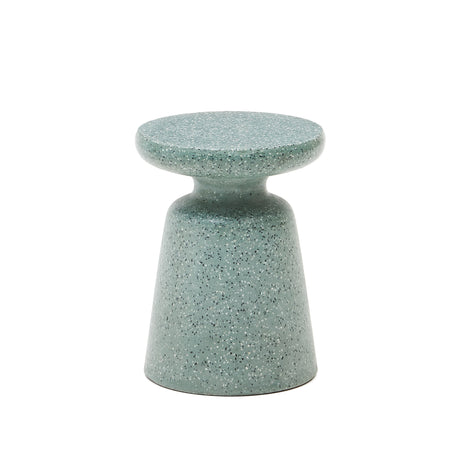 Mesquida Outdoor Beistelltisch aus grünem Terrazzo Ø 39 cm - ZEN ZONE Furniture
