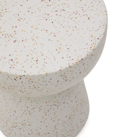 Pada Beistelltisch weißer Terrazzo Ø 40 cm - ZEN ZONE