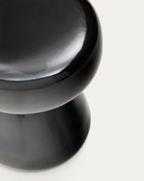 Manya Beistelltisch aus schwarzem Keramik Ø 38 cm - ZEN ZONE Furniture