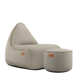 Cobana Lounge Chair Sand + Pouf - ZEN ZONE Furniture