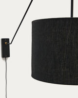 Wandleuchte Jex aus schwarz lackiertem Metall - ZEN ZONE Furniture