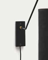 Wandleuchte Jex aus schwarz lackiertem Metall - ZEN ZONE Furniture