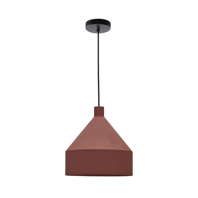 Peralta Deckenleuchte aus Metall mit Finish in Terrakotta Ø 30 cm - ZEN ZONE Furniture