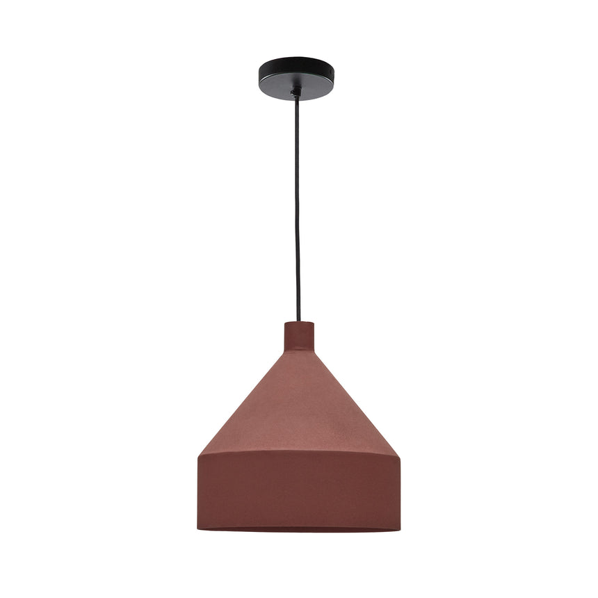 Peralta Deckenleuchte aus Metall mit Finish in Terrakotta Ø 30 cm - ZEN ZONE Furniture