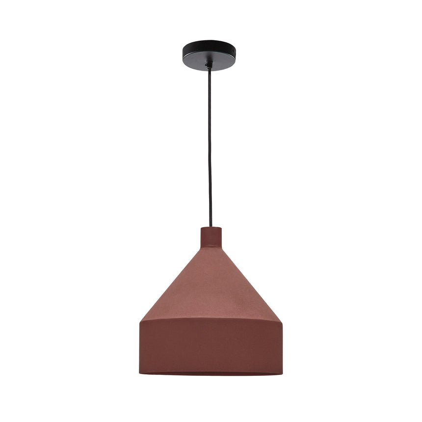 Peralta Deckenleuchte aus Metall mit Finish in Terrakotta Ø 30 cm - ZEN ZONE Furniture