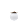 Deckenleuchte Malachi aus Milchglas und Travertinstein - ZEN ZONE Furniture