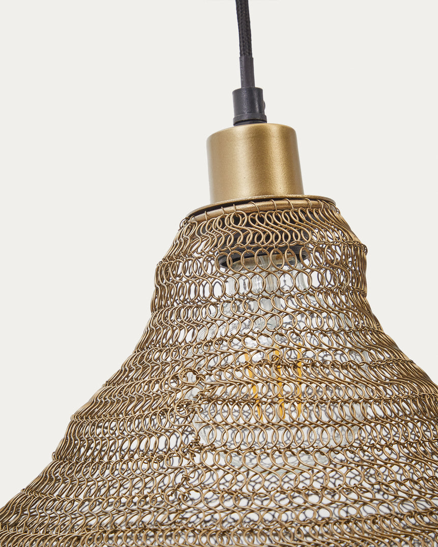 Sarraco Deckenlampe aus Metall goldfarben Ø 48,5 cm - ZEN ZONE Furniture