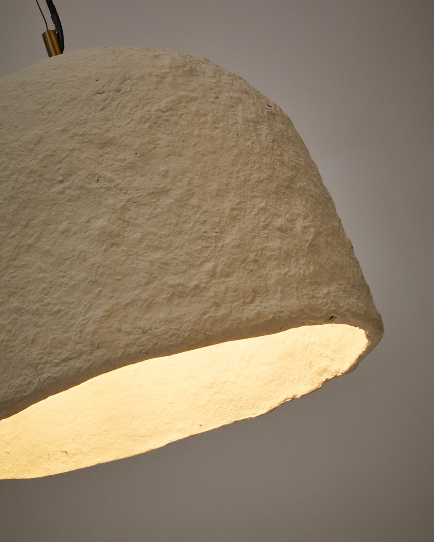 Sineu Deckenlampe aus Papiermaché weiß Ø 34,5 cm - ZEN ZONE Furniture