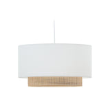 Erna Schirm für Deckenlampe aus Bambus mit naturfarbenem und weißem Finish Ø 60 cm - ZEN ZONE Furniture