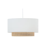 Erna Schirm für Deckenlampe aus Bambus mit naturfarbenem und weißem Finish Ø 60 cm - ZEN ZONE Furniture