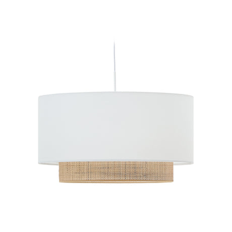 Erna Schirm für Deckenlampe aus Bambus mit naturfarbenem und weißem Finish Ø 60 cm - ZEN ZONE Furniture