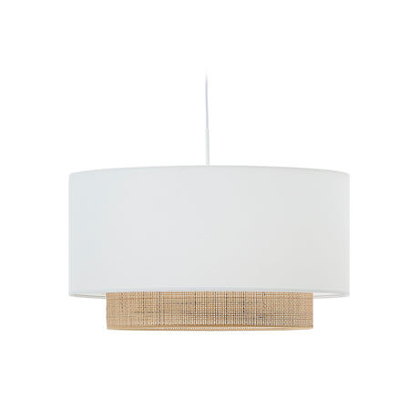 Erna Schirm für Deckenlampe aus Bambus mit naturfarbenem und weißem Finish Ø 60 cm - ZEN ZONE Furniture