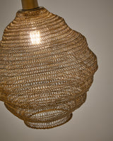 Sarraco Deckenlampe aus Metall goldfarben Ø 30 cm - ZEN ZONE Furniture