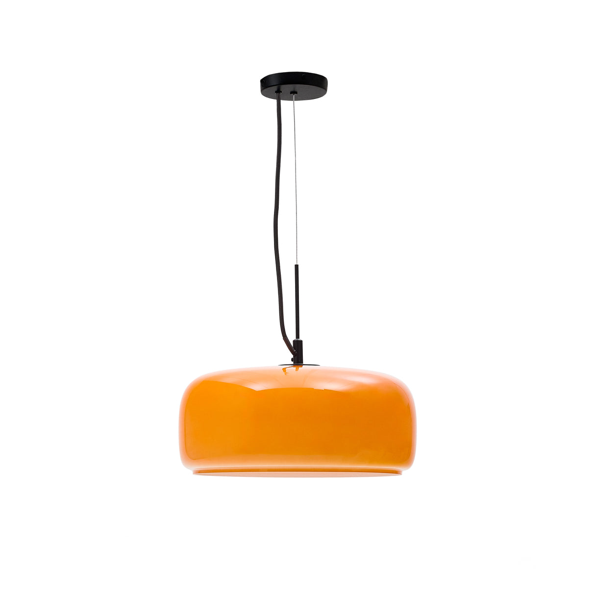 Deckenleuchte Reig aus orangefarbenem Glas Ø 38 cm - ZEN ZONE Furniture