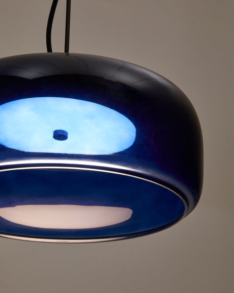 Deckenleuchte Reig aus blauem Glas Ø 38 cm - ZEN ZONE Furniture