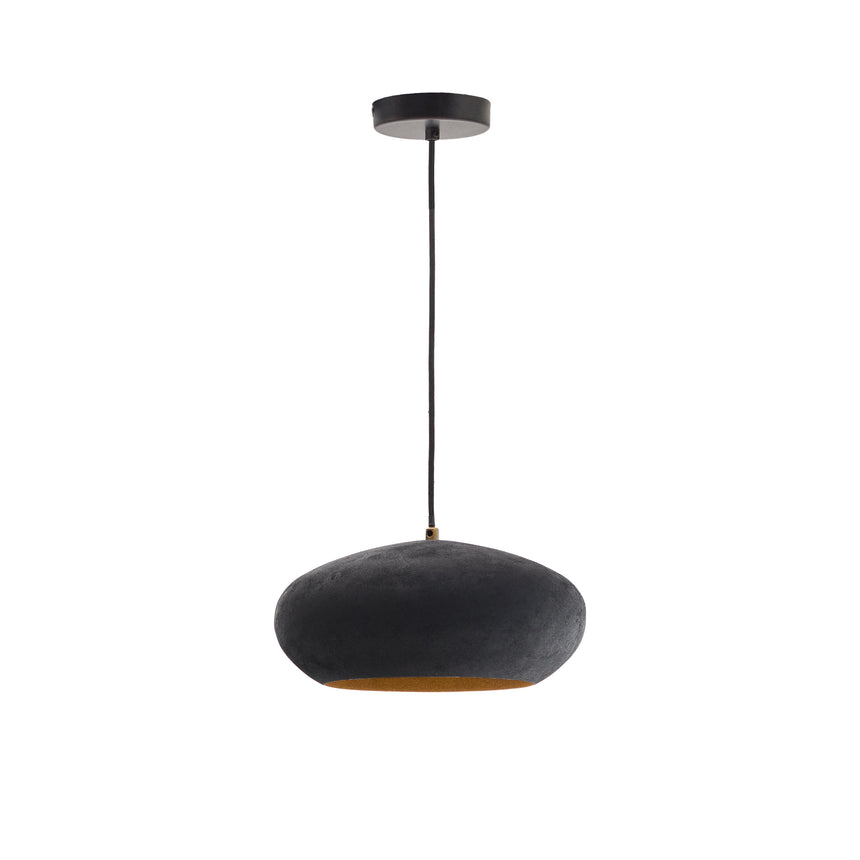 Deckenleuchte Inda aus Metall mit schwarzem Finish Ø 30 cm - ZEN ZONE Furniture