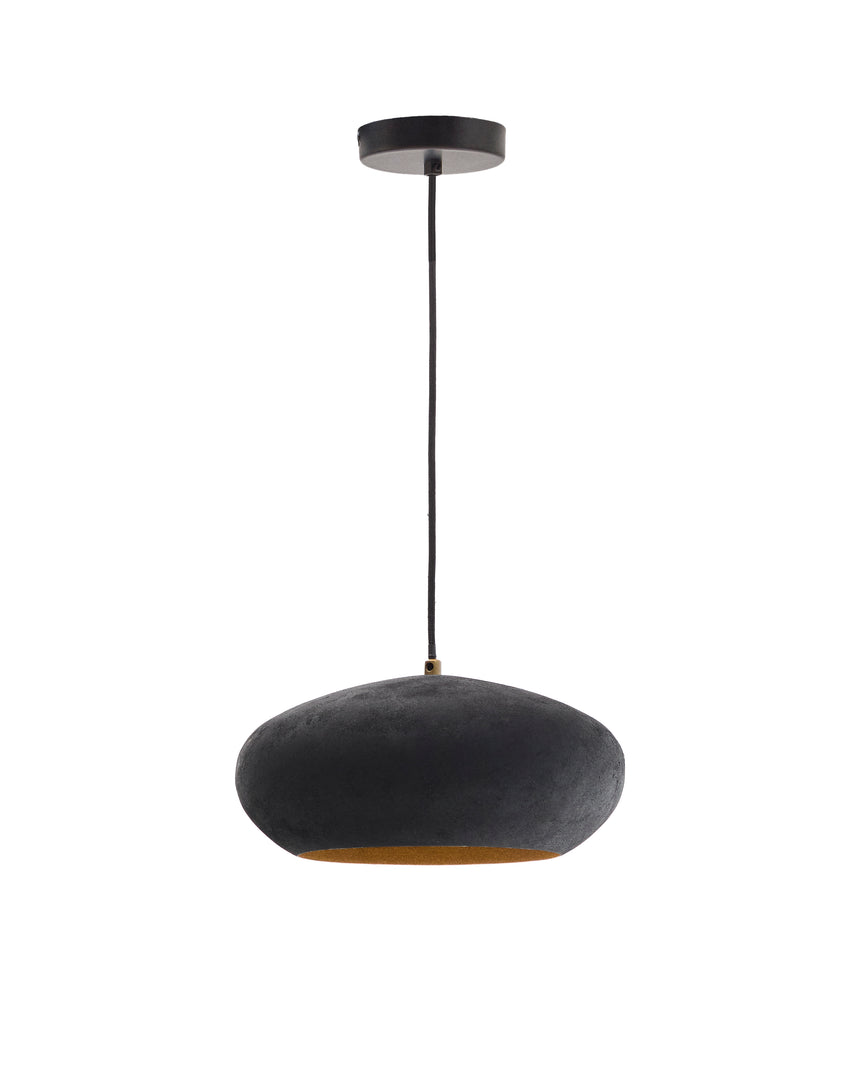 Deckenleuchte Inda aus Metall mit schwarzem Finish Ø 30 cm - ZEN ZONE Furniture