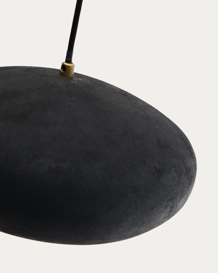Deckenleuchte Inda aus Metall mit schwarzem Finish Ø 30 cm - ZEN ZONE Furniture