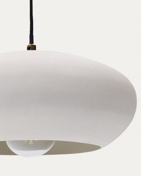 Deckenleuchte Inda aus Metall mit weißem Finish Ø 30 cm - ZEN ZONE Furniture