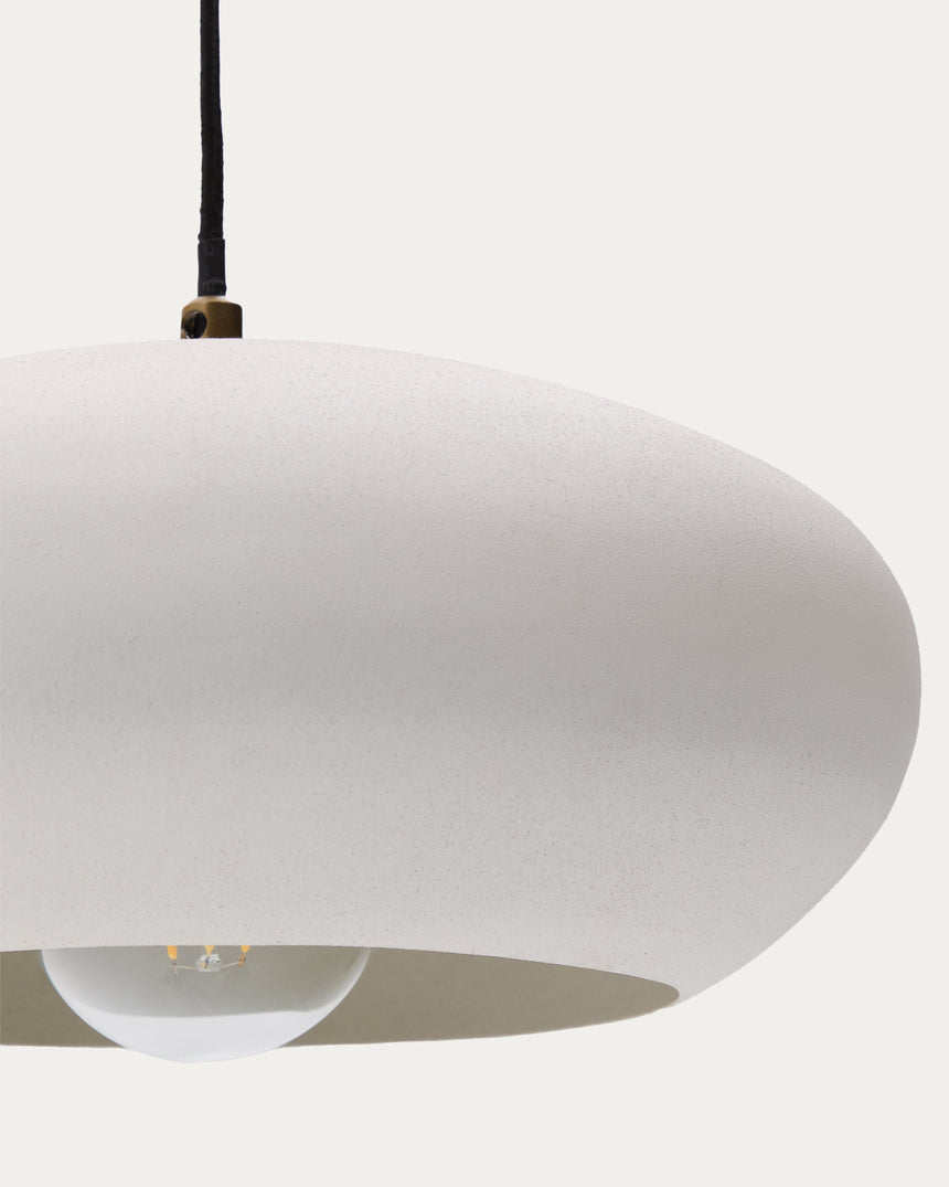 Deckenleuchte Inda aus Metall mit weißem Finish Ø 30 cm - ZEN ZONE Furniture