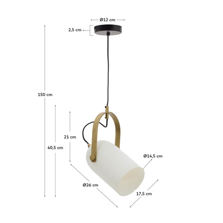 Deckenleuchte Reisy aus Milchglas Ø14 cm - ZEN ZONE Furniture