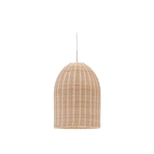 Lampenschirm für Deckenleuchte Druciana aus Rattan mit natürlichem Finish Ø 25 cm - ZEN ZONE Furniture