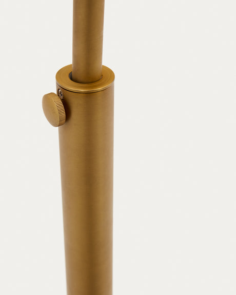 Madali Stehleuchte aus Metall mit Messing-Finish und weißem Marmor - ZEN ZONE Furniture