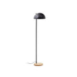 Catlar Stehlampe aus Eschenholz und Metall mit schwarzem Lackfinish - ZEN ZONE Furniture