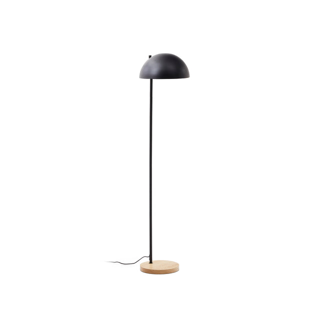 Catlar Stehlampe aus Eschenholz und Metall mit schwarzem Lackfinish - ZEN ZONE Furniture