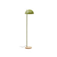 Catlar Stehlampe aus Eschenholz und Metall mit grünem Lackfinish - ZEN ZONE Furniture