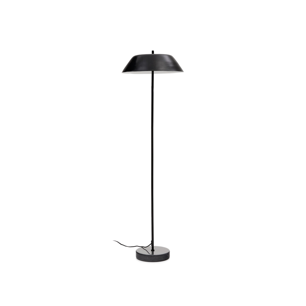 Stehlampe Sayra aus schwarzem Marmor und Metall mit schwarzem Finish - ZEN ZONE Furniture