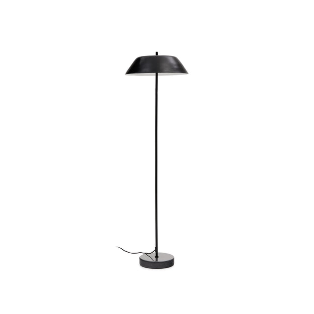 Stehlampe Sayra aus schwarzem Marmor und Metall mit schwarzem Finish - ZEN ZONE Furniture