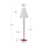 Stehlampe Navat aus Metall mit Terrakotta-Finish - ZEN ZONE Furniture