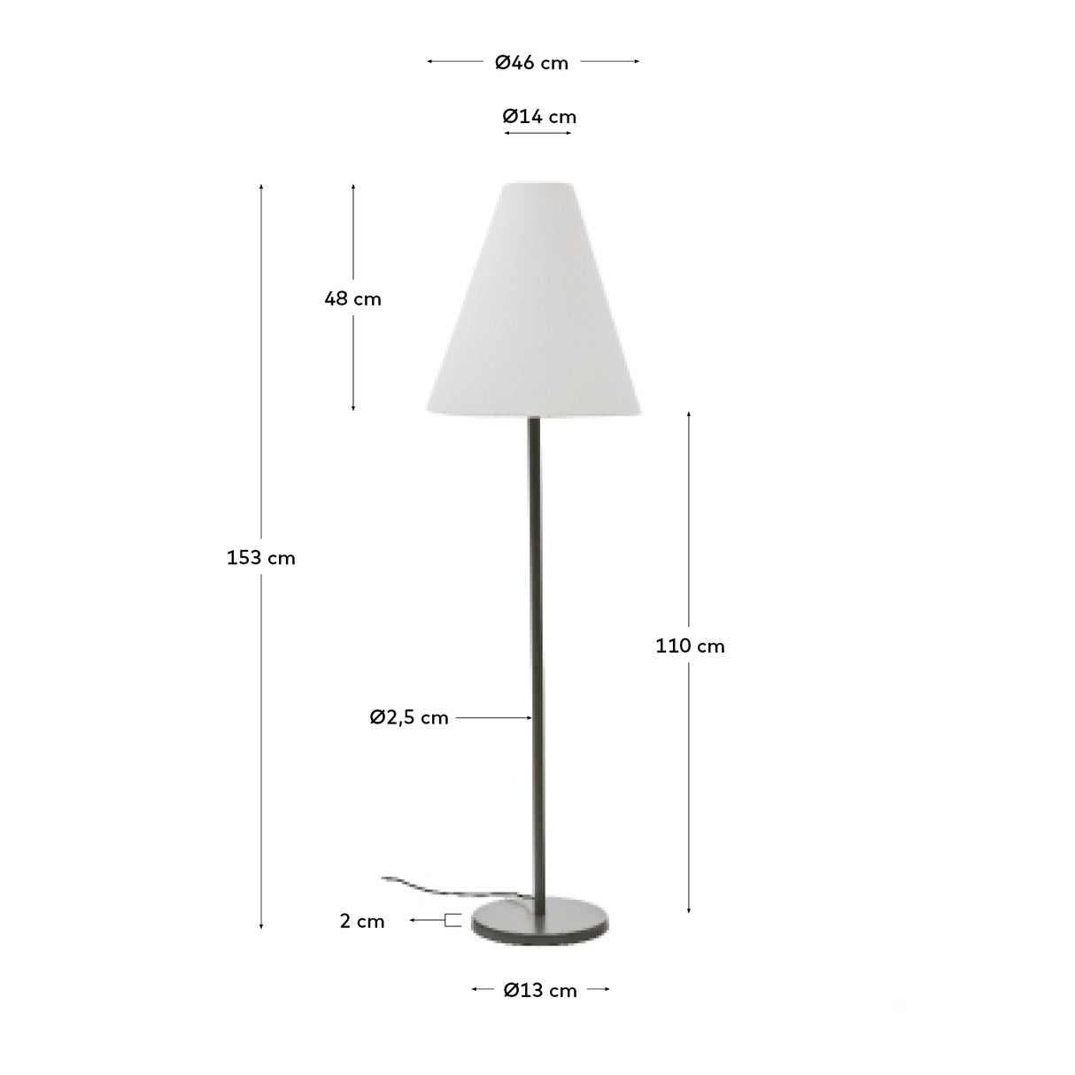 Stehlampe Navat aus Metall mit grünem Finish - ZEN ZONE Furniture