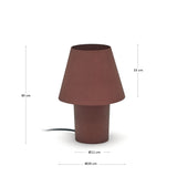 Canapost Tischlampe aus Metall mit Finish in Terrakotta - ZEN ZONE Furniture