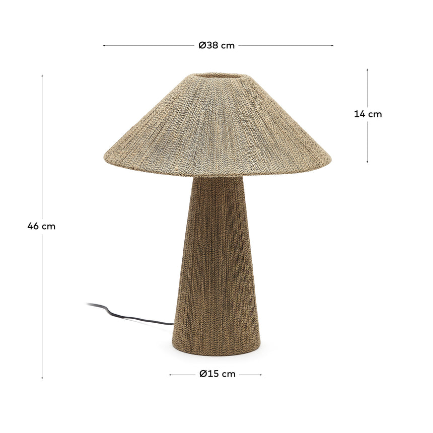 Renee Tischleuchte aus Jute natur - ZEN ZONE Furniture
