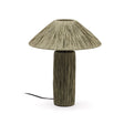 Samse grüne Tischleuchte aus Raffiabast - ZEN ZONE Furniture