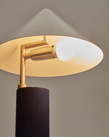 Shiva Tischlampe aus Metall in Blau und Weiß - ZEN ZONE Furniture
