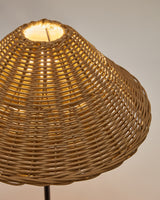 Urania Tischleuchte aus Rattan und Metall mit schwarzer Lackierung - ZEN ZONE Furniture